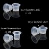 Yuelong 300pcs Mix Tattoo Ink Caps Cups Disposable Pigment Cups Caps Plastic Microblading Cups for Makeup Tattoo Ink Pigment