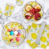 Lemon Party Supplies,120pcs Disposable Lemon Dinnerware Set with 20 Dinner Plates, 20 Dessert Plates, 20 Cups, 20 Straws & 40 Napkins for Birthday Baby Shower Pool Party Dinner Dessert - 20 Guests