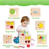 FCSONU Toddler Montessori Toys for 2 3 Year Old Boy Girl Birthday Gifts, Kids Wooden Shape Sorter Toys & Educational Learning Toys for Toddlers 2-3 Ages 2-4, Baby Toys 18 Months for Christmas Day