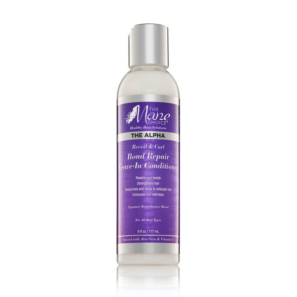 The Alpha Recoil & Curl Bond Repair Leave In Conditioner, 6 oz, Leave-In Cream for Coily, Curly, Wavy Hair, Repairs, Strengthens & Moisturizes with Vitamins & Amino Acids