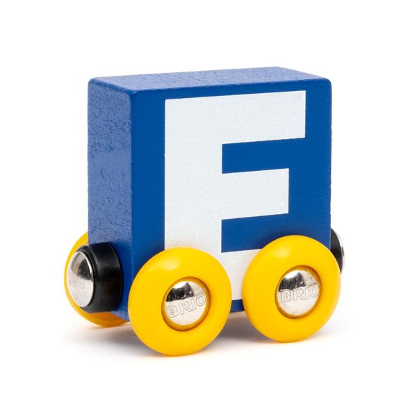 BRIO – Letter Train E | Wooden Train Set Accessory Toy for Kids Age 2 Years Up