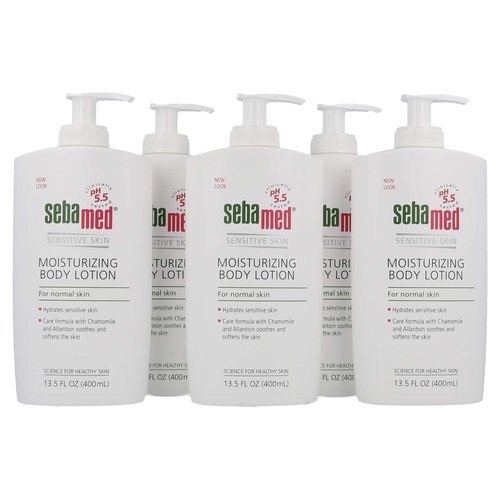 Sebamed Moisturizing Body Lotion, Sensitive Skin 13.50 oz (Pack of 5)