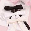 Canitor Hair Bows for Women Hair Ribbons with Metal Alligator Clips Coquette Bows Preppy Teen Girl Gifts Trendy Stuff Cute Hair Accessories Aesthetic Things (black,beige,white)