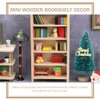 Homoyoyo Doll House Model Doll Storage Cabinet 1 12 Scale Wooden Bookshelf Miniature Wood Furniture Wood Decor Mini Furniture Doll House Furniture Small Wooden Bookshelf Mini House Supply
