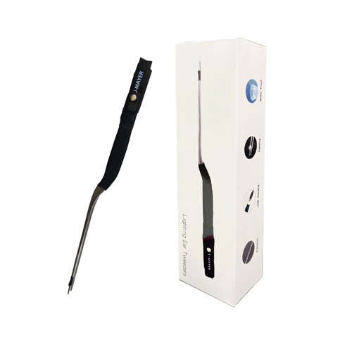 Lighted Tweezers ear wax removal 【NOT FOR PLUCK HAIR】 Illuminating Lighted Tweezers Light Tweezers Stainless Steel Tweezers with LED Light Precision Tweezers With Light Professional tweezers Led Light