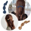 YIOLIBJF 3 Pcs Banana Hair Clips Non-slip Banana Ponytail Maker Holders Flower Banana Hair Barrettes for Women Hair Styling Accessories