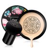 Mushroom Head Air Cushion CC Cream,BB Cream Makeup Foundation,Moisturizing Concealer Long Lasting Full Coverage Waterproof Foundation (Natural)