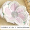 TOFOAN Baby Bath Pad for Infant Bathtub Sink Flower Mat Tub Little Lotus - Petal Soft Supports Lounger Newborn Bathing Insert Seat Baby Essentials - Baby Gifts - 31" (Pink)