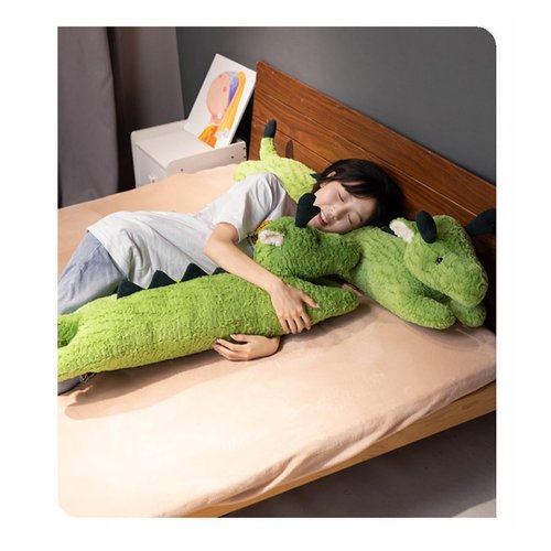 FEEZUSH Dragon Plush Pillow - Dragon Stuffed Animal - 35 Inch Dragon Long Plush Pillow - Birthday Christmas Valentine’s Day Gift for Kids Boys Girls (Green)