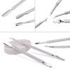4 PCS Cuticle Pusher and Cutter Set Double End Nail Cuticle Remover Tool Stainless Steel Manicure Pedicure Kit in Tin Box Pinkiou Nail Art Remover Tools