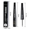 AKARY Dip Eyeliner Waterproof 24H Longlasting, Light Brown Liquid Eyeliner Quick Drying, Colored Eye Liner Pencil for Women Bold & Natural Eye Make Up with Precise & Easy Application, 0.22 fl oz, 03