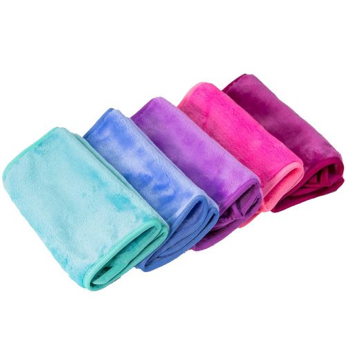 Nugilla Makeup Remover Cloth, 13" x 7" Reusable Microfiber Cleansing Towel, Makeup Remover Face Cloths for All Skin Types