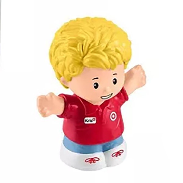 Fisher-Price Replacement Part for Collectible Little People Target Run Dollhouse Playset HXX97 - Replacement Target Employee Kris Figure