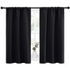 NICETOWN Halloween Black Out Curtain Panels for Kitchen - Energy Smart Decoration Thermal Insulating Blackout Drapes/Draperies for Small Window (2 Panels, 34 inches Wide by 45 inches Long)
