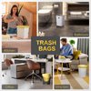 4-6 Gallon Small Gold Trash Bags Strong Golden Garbage Bags, Strong Material Disposable, Durable Plastic Trash Bags for Office Home Kitchen Waste Basket Liner, 5 rolls 100 count(Golden)