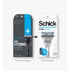 Schick, Hydro Dry Skin Men's 5-Blade Razor Handle + 2 Refill Razor Blades Kit, 1 Count