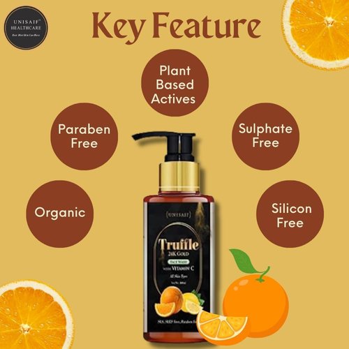 Unisaif Truffle Vitamin C Face Wash - Deep Cleansing Hydrating and Exfoliating Face Wash Revitalize and Brighten Your Skin with Natural Truffle Extract and Vitamin C Face Wash Men’s & Women 100ml