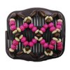 LOVEF 4 Pieces Beads Hair Combs Magic Elastic Hair Clips Stretchy Hair Comb Double Clips for Women Girls Hair Accessory