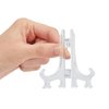 Juvale 24 Pack 3-inch Mini Easel Display Stand for Sports Trading and Baseball Cards - Small Acrylic Holder for Pictures