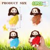 HyDren 12 Pcs Jesus Plush Toys Bulk Christmas Religious Jesus Plush Dolls Christian Nativity Stuffed Toy Christ Savior Jesus Gifts for Sunday School First Communion Christening(Colorful)