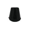 Shepherd Hardware 8758E Leg Tips 1/2-Inch Inside Diameter Rubber Chair Leg Caps, Black, 24 Count (Pack of 1)