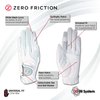 Zero Friction Women's Golf Gloves, Left Hand, One Size, White