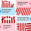 Skyygemm 24 Pcs Carnival Treat Boxes Circus Gable Gift Boxes Red White Striped Paper Favors Box Snack Goodie Boxes for Birthday Christmas Carnival Theme Party Decorations, 6 x 3.5 x 3.5 Inch