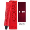 Schwarzkopf Igora Royal 6-88 Dark Blonde Red Extra Permanent Hair Color and M Hair Designs Tint Brush (Bundle 2 items)