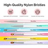 MelodySusie Nail Art Brushes Set,6pcs Professional Pen Nail Gel Brush,Nail Extension and Builder Brush,Liner Brush 2 Sizes,Gradient Fashion Design for Home DIY Salon Use