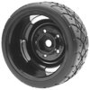 ShareGoo RC 1/10 Scale On Road Tires OD2.55 Rubber & Wheel Rims 12mm Hex Compatible with Traxxas 4 Tec 2.0 Tamiya TT01 XV01 Kyosho WR8 Sakura WLtoys HPI 1/10 RC On Road Racing Car