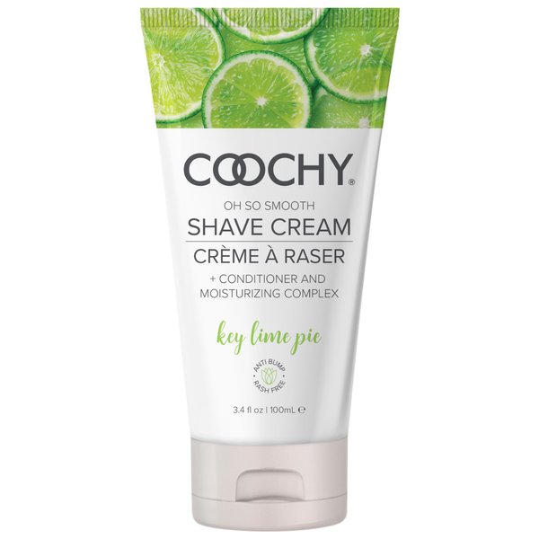 Coochy Intimate Shaving Cream | Shave Conditioner & Moisturizer for Face & Body | Ideal for Sensitive Skin Care, Anti-Bump | Key Lime Pie, 3.4 oz
