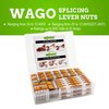 WAGO 221 Series 35pc Lever Nuts | Includes (10x 221-2401), (10x 221-412), (10x 221-413), (5X 221-415) | Compact Splicing Wire Connectors Assortment Pack | 221 Series Assortment with Case