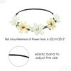 Cinaci 6 Pack Handmade Adjustable Rose Flower Wreath Headbands Crown Tiara Garland Wedding Party Headpiece for Women Brides Bridesmaids Baby Girls Teens