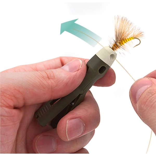 TYEPRO Fly and Ice Fishing Knot Tying Tool - Easily Tie Knots for Fly Fishing and Ice Fishing Hooks, Jigs and Flies, Grip Eyelet, Thread Line, Tie Knot, and Clip Fishing Line with One Accessory