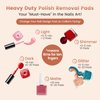 Nail Polish Remover Pads, Acetone Nail Polish Remover, 200PCS Quick Dry Nail Polish Remover Wipes, Individually Wrapped Nail Polish Remover Wet Wipes for Removing Nail Polish (200pcs)