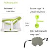 CAM2 Baby Bath Seat, Non-Slip Infants Bath tub Chair with Suction Cups for Stability, Newborn Gift, 6-18 Months (White)