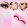 50Pcs False Eyelash Case Lash Boxes Packaging Wholesale Eyelash Holder Storage Box Empty Plastic Case Unit Container Makeup Organizer for Cosmetic Tools(Pink3.26* x 1.22 x 0.39in)