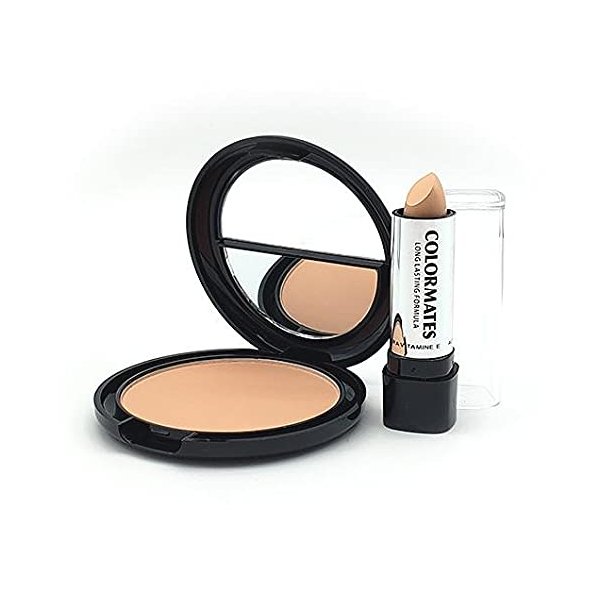 Colormates Pressed Powder with Concealer Natural Beige