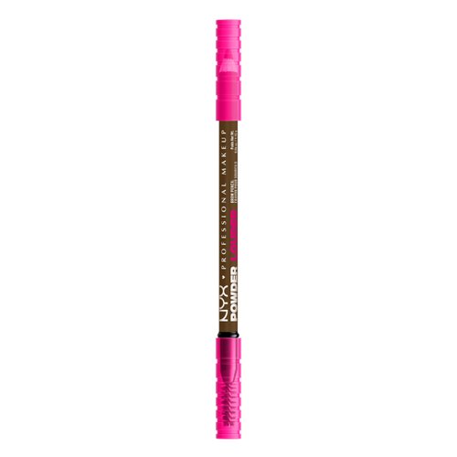 NYX PROFESSIONAL MAKEUP Brow Powder Louder Eyebrow Pencil, Brow Pencil with Buildable Volume For Up To 12HR Wear, Vegan Formula - Soft Brown