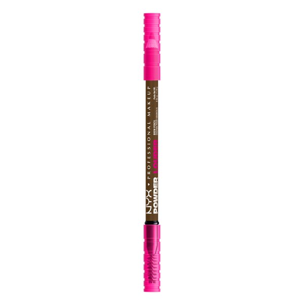 NYX PROFESSIONAL MAKEUP Brow Powder Louder Eyebrow Pencil, Brow Pencil with Buildable Volume For Up To 12HR Wear, Vegan Formula - Soft Brown