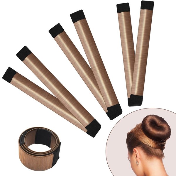 Hair Bun Maker 3PCS- DIY French Twist Hair Fold Wrap Snap Donut Bun Maker for Hair Easy Bun Hair Tool Ballet Bun for Kids and Women. (Light Blonde)
