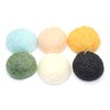 Konjac Sponge Puff - Set of 6 Varieties - Original, Charcoal, Cherry Blossom, Wild Mint, Yuzu, and Green Tea, Our Earth's Secrets Made in Japan