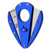 Xikar Xi1 Cigar Cutter, 440C Stainless Steel Blades with Rockwell HRC 57 Rating, 54 to 60 Ring Gauge, Double Guillotine Action, Blue