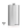 GENNISSY Silver 18/8 Stainless Steel 12OZ Hip Flask - Flasks for Liquor with Funnel…