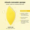 Real Techniques Miracle Concealer Sponge, Makeup Blending Sponge For Concealer, Elongated Shape & Precise Application, Yellow Sponge, Latex-Free Foam, 1 Count