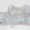 BAHABY Birthday Crown for Women It's My Birthday Sash & Rhinestone Tiara Set Princess Birthday Sash and Tiara for Women Birthday Decorations (Silver)
