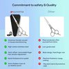 Suvorna 6" hair cutting scissors professional - hair scissors professional - hair shears professional - professional hair scissors - barber scissors professional - hair shears for women, men, & kids.