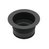 Westbrass D2105-62 3-1/2" EZ-Mount Brass Sink Waste Disposal Drain Flange and Stopper, 1-Pack, Matte Black