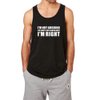 WINGZOO Workout Tank Top for Men-Mens Humor Funny Saying Fitness Gym Novelty Racerback Sleeveless Shirts Black