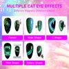 SUPWEE Cat Eye Gel Nail Polish with Magnet 9D Galaxy Cateye Manicure Soak Off UV DIY Salon Home Gift 12 Colors 7ml(0.24fl oz)